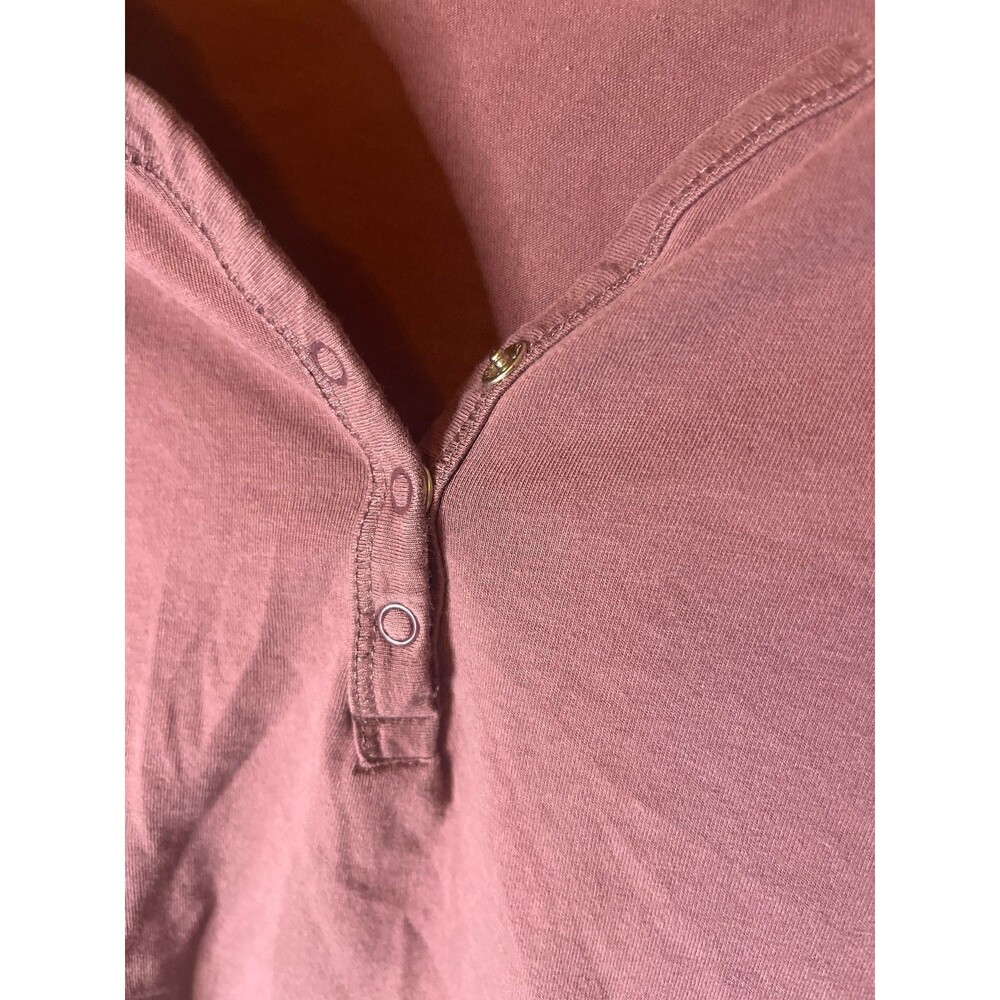 organic basics Henley Long-Sleeve crop Tee - Picture 5 of 7